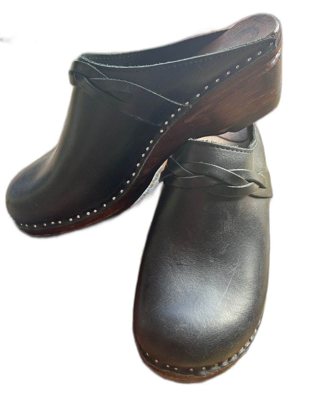 Troentorp Bastad Black Leather 41EU Clogs